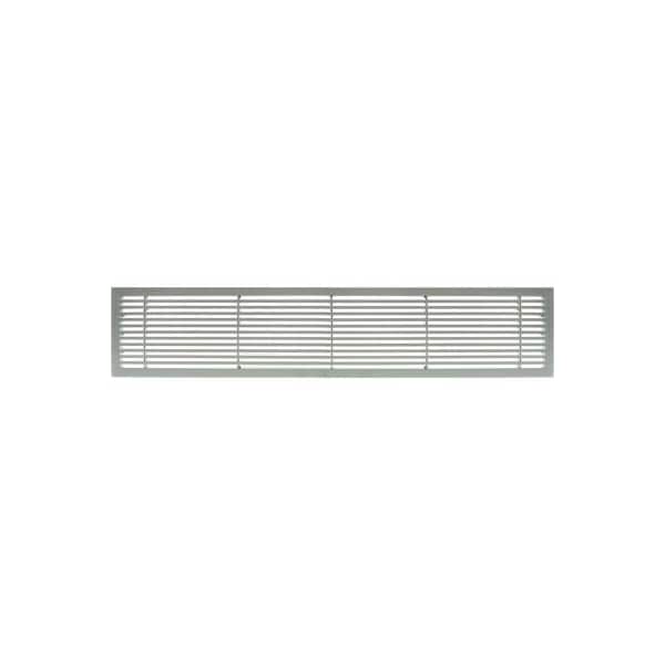 Giumenta-Architectural Grille AG20 Series 6in x 42in Solid Alum Fixed Bar Supply/Return Air Vent Grille, Brushed Satin 200064201 - main